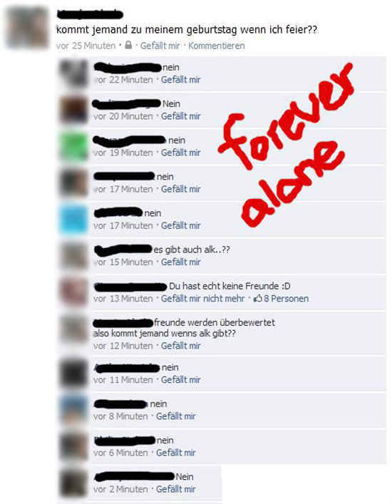 geburtstagsfeier fail facebook