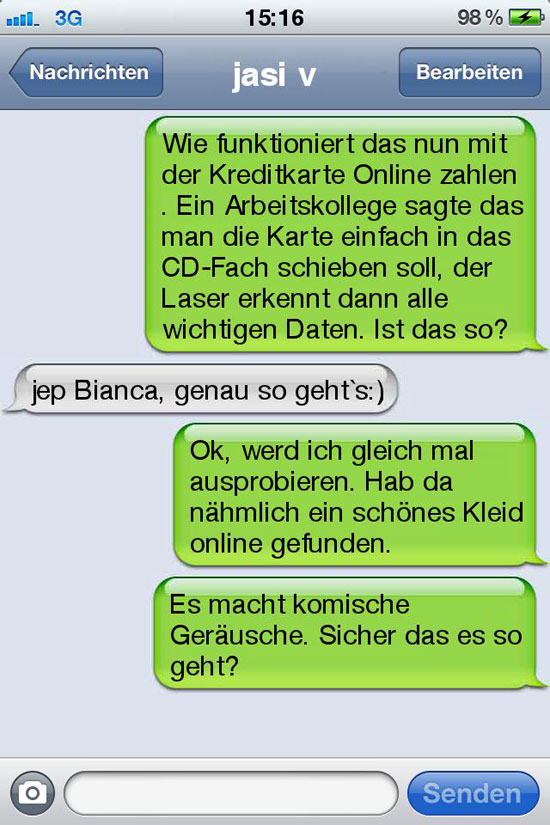 sms fail Kreditkarte online zahlen