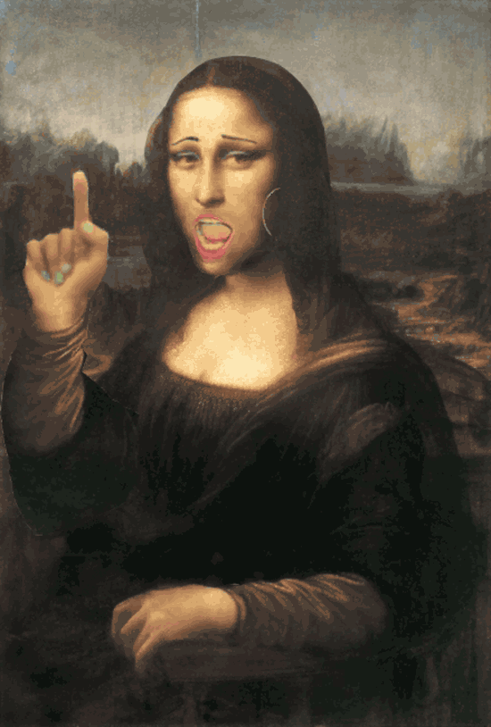 Mona Lisa Rap Edition - GIF