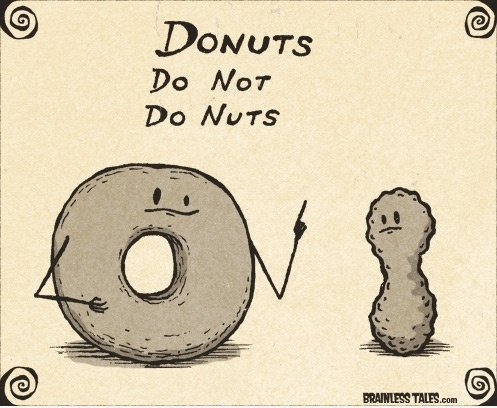 Donuts nicht tun Nuts
