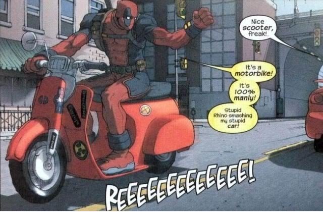Deadpool und sein Roller