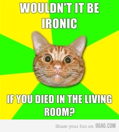 Ironic Katze ist ironisch,