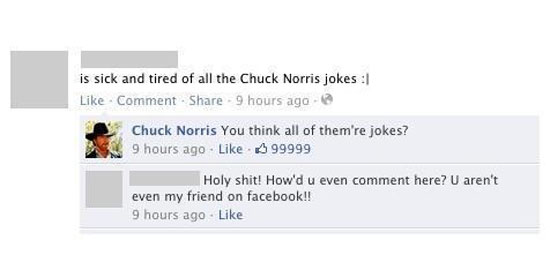 chuck norris facebook win epic