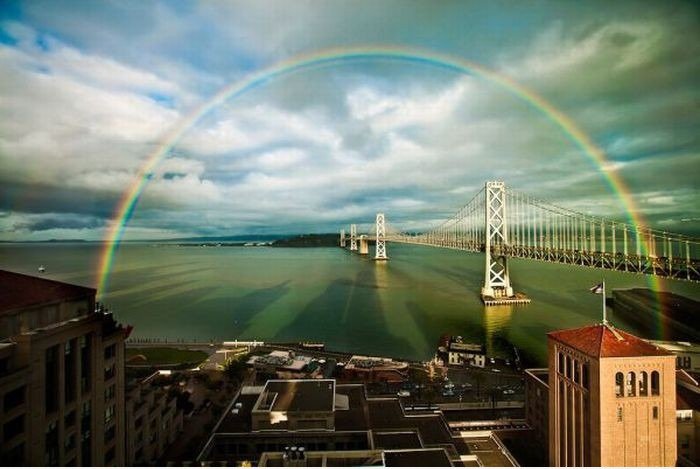 Wie wir nicht genug Regenbogen in San Francisco lol