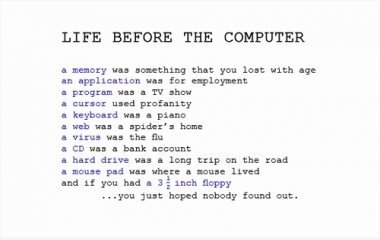 Leben vor dem Computer