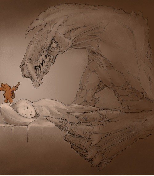 Ich habe immer mit einem Teddy schlafen