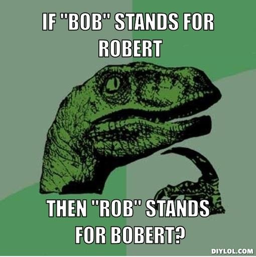 Was steht Rob denn?