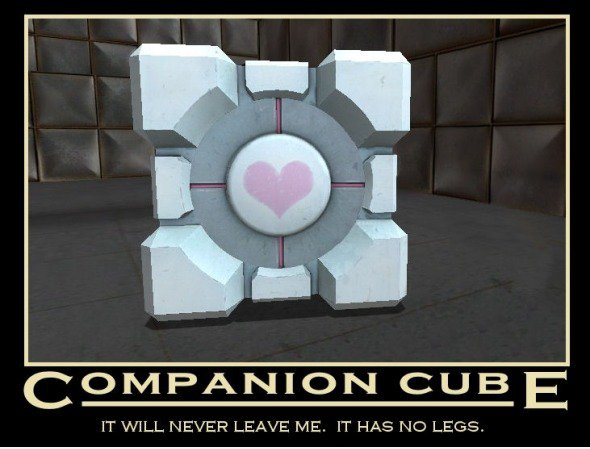 Companion Cube mich nie verlassen