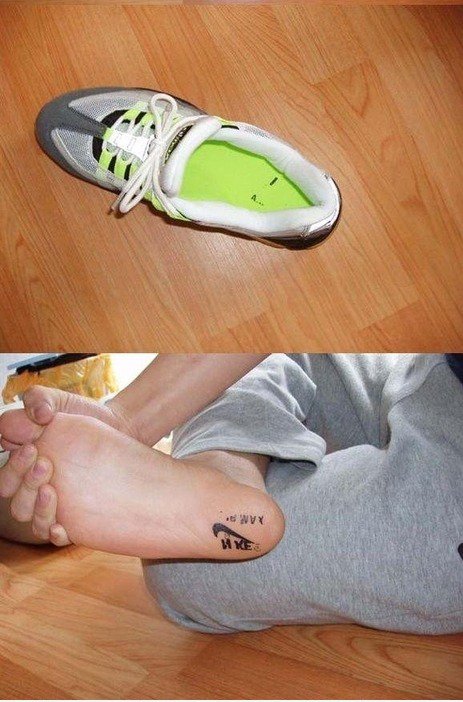 Nike 纹身 波鞋