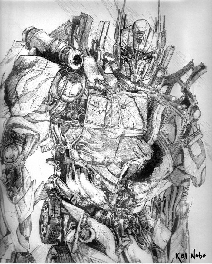 Optimus Prime Fan Art mit einem Stift!