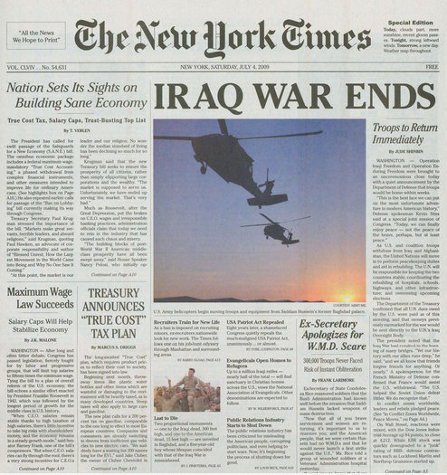 NY Times: Irak-Krieg Ends