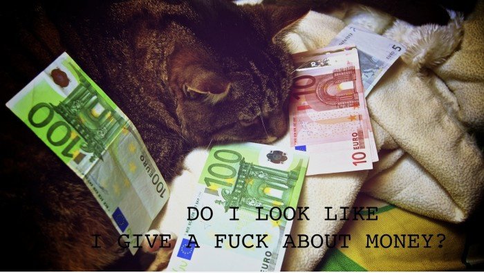 Geld Katze nicht geben af ​​** k über Geld