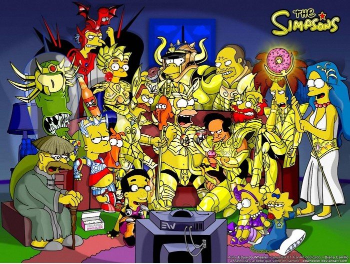 Saint Seiya Simpsons