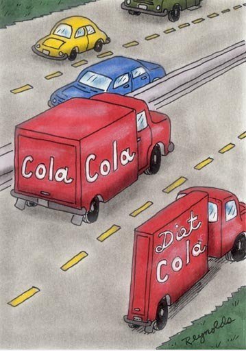 Cola und Diet Cola