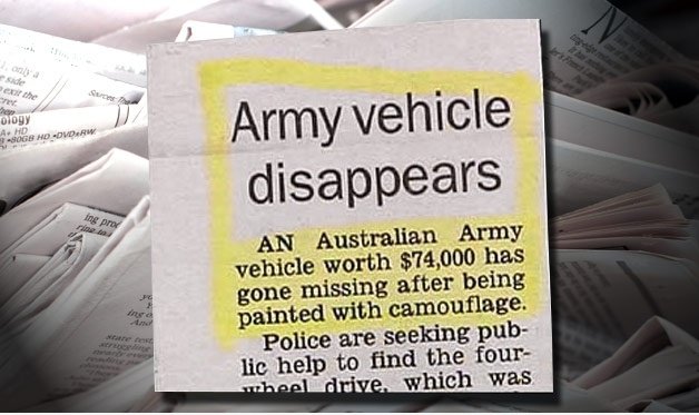 Armee Vehicle verschwindet
