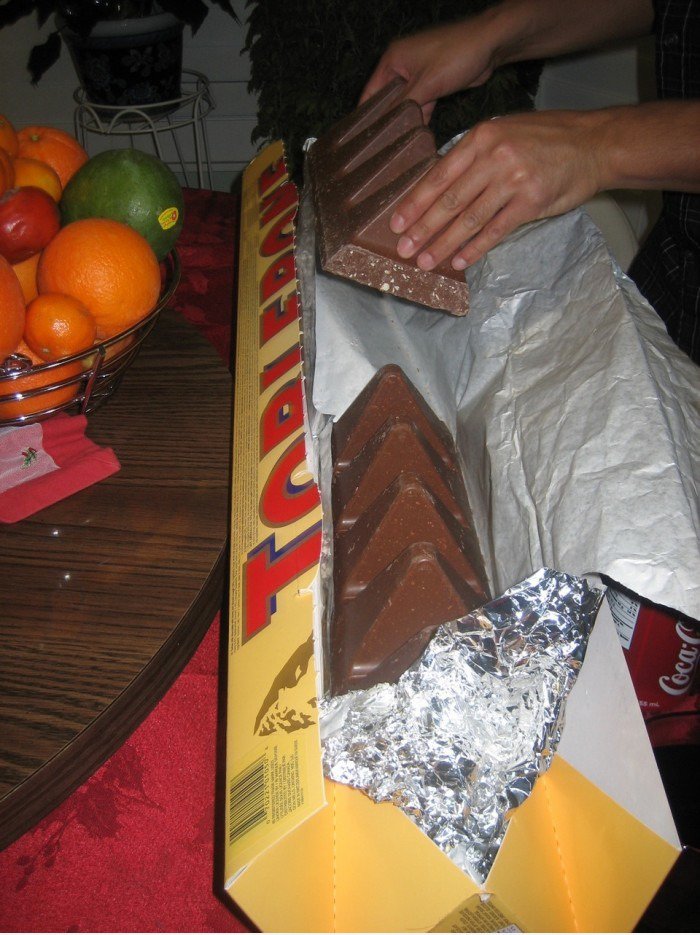 Riesen-Toblerone Schokolade