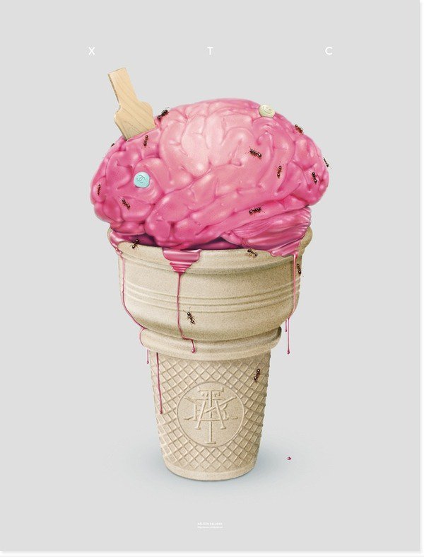 Gehirn Ice-cream
