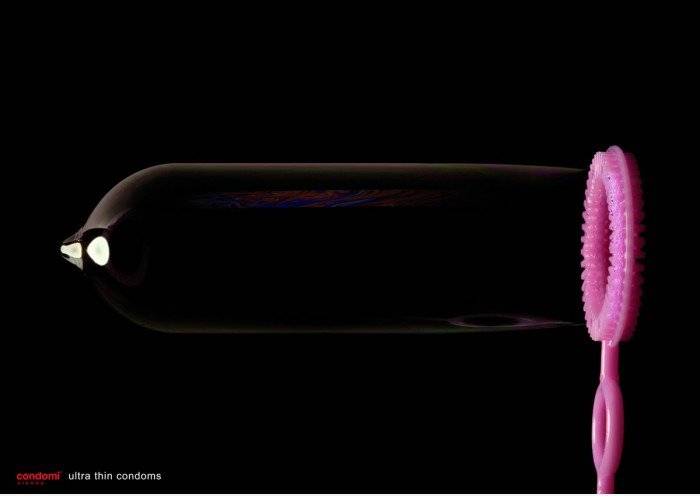 Kreative Ad - Ultra dünne Kondom