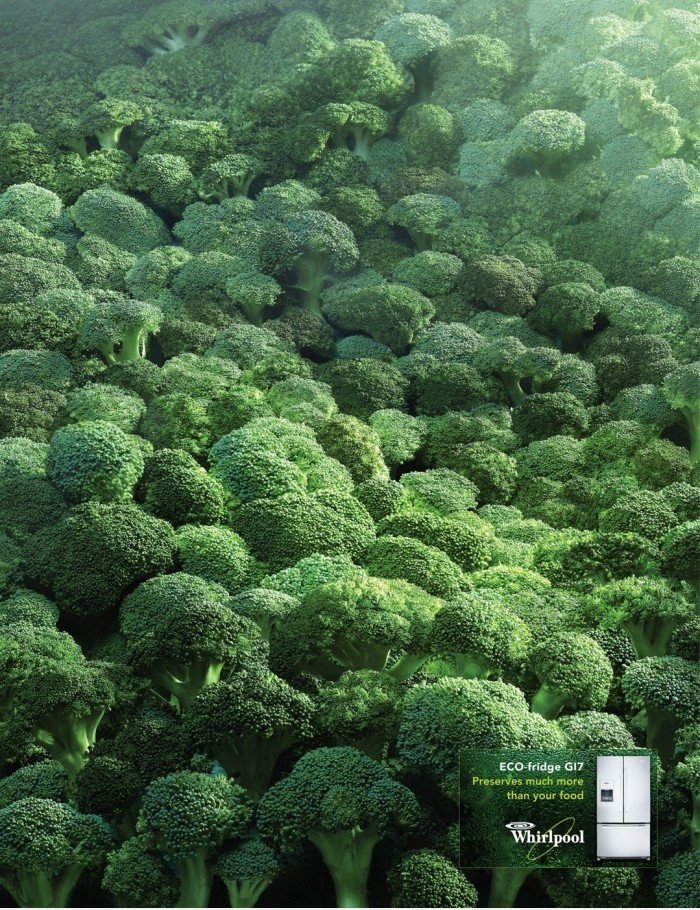Whirlpool ECO-Kühlschrank: Broccoli