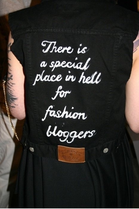 Es ist ein besonderer Ort in der Hölle für Modeblogger