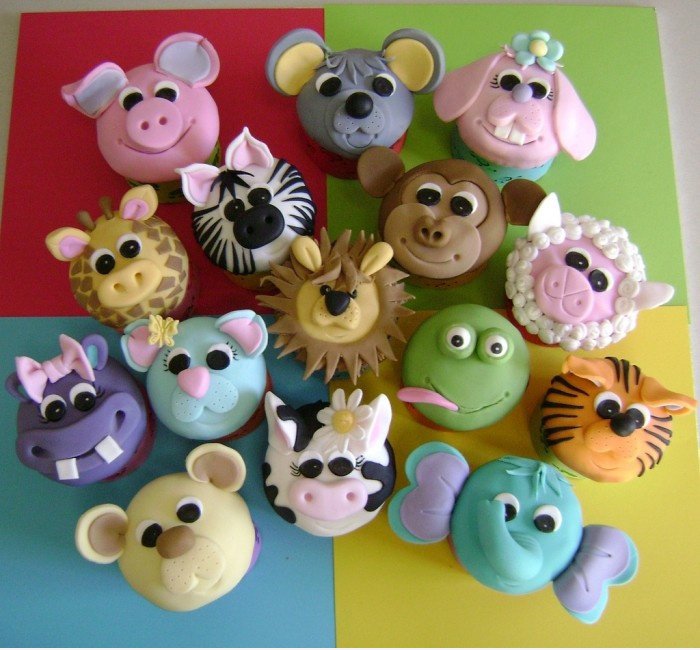 Tierische Cupcakes