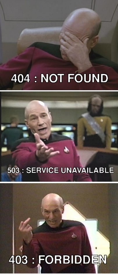 Captain Picard HTTP-Antwort