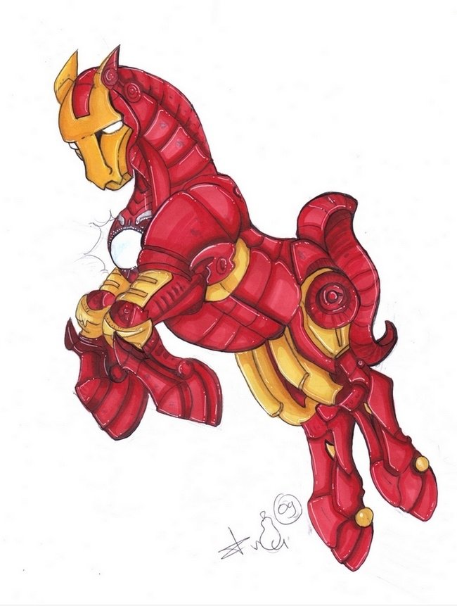 Iron Man Pferd