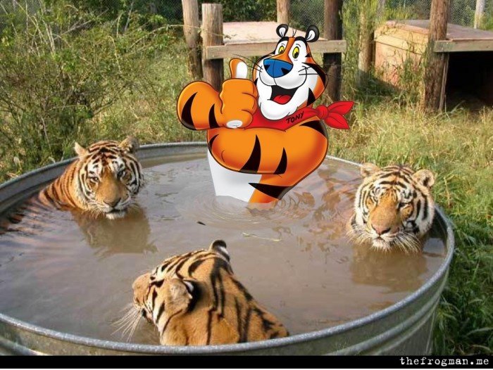 Tony the Tiger Hot Tub Time Machine