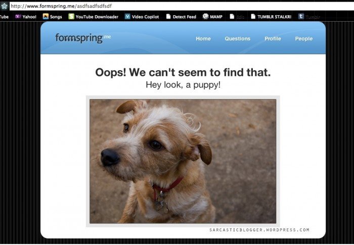 Coolest "404: Seite nicht gefunden"-Fehler