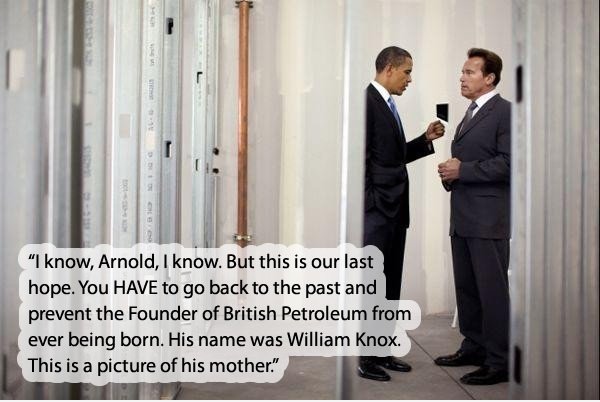 Präsident Obama im Gespräch mit Arnold