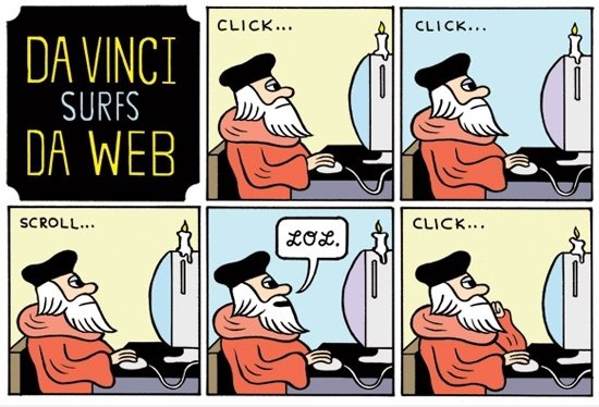 Da Vinci surfes da web