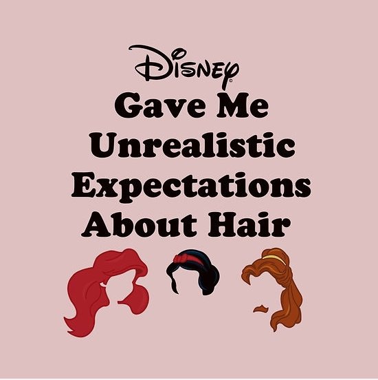 Unrealistische Erwartung über Hair