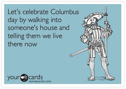 Lassen Sie uns feiern Columbus Day!