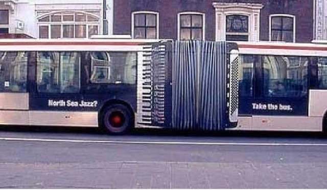 Der Most Creative Bus Sticker auf der Erde!
