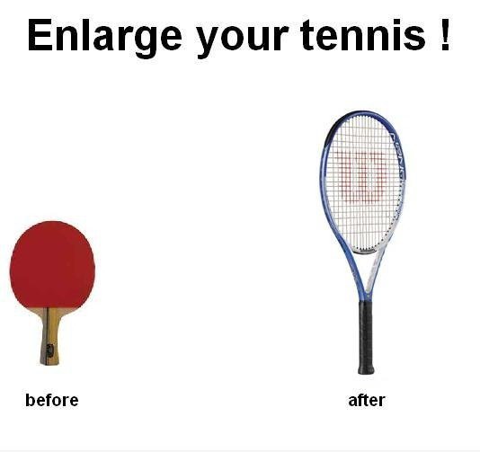 Vergrößern Sie Ihren Tennis!