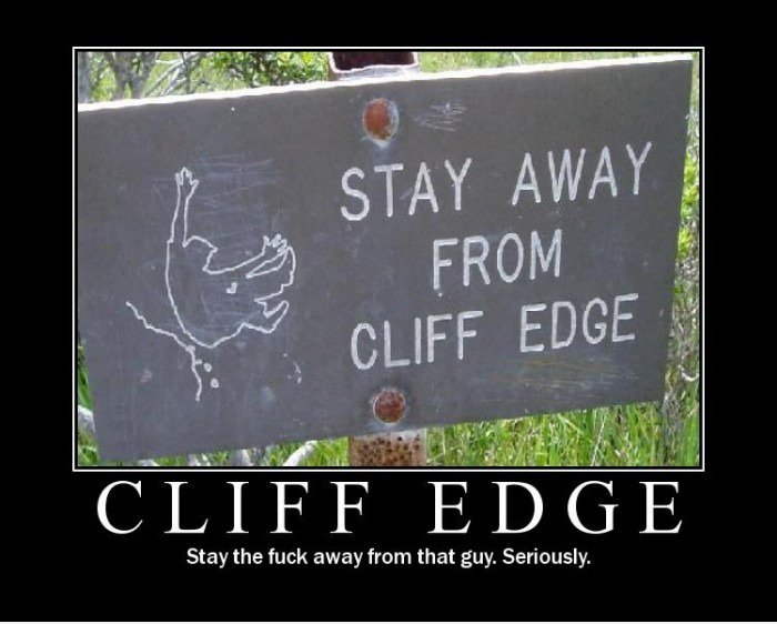Cliff Edge, Danger Mann!