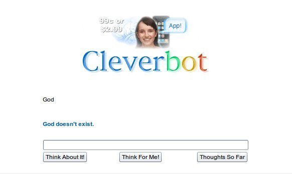 Auch Cleverbot weiß ...