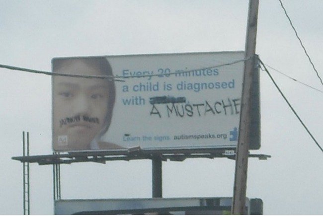 Mustache Billboard