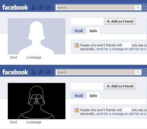Geheimnis Facebook Dame? OR ..... Lord Vader: O Dun-dun-DER!!