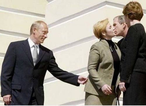 In Sowjetrussland berührt Putin SIE