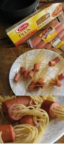 How To The Crazy Hotdog Pasta Stellen.