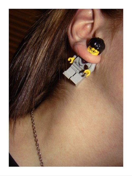 Einfache Lego Earring