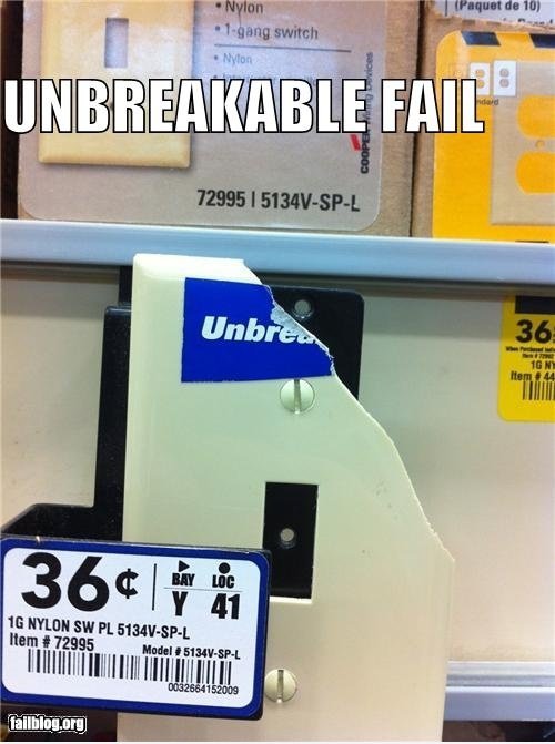 Unbreakable FAIL