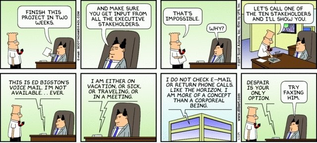 Dilbert: Never Give Up