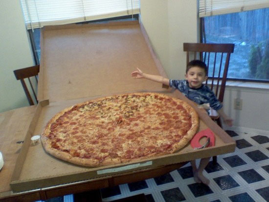 Riesenpizza - grösste Pizza der Welt