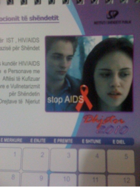 Sie nutzen Dämmerung Bilder für eine Anti Aids Kampagne!
