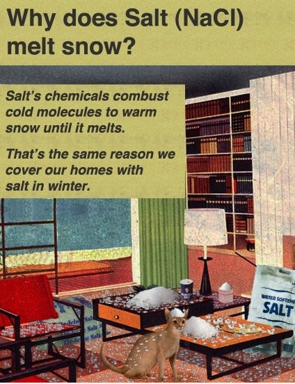 Warum kommt Salzschmelze Snow?