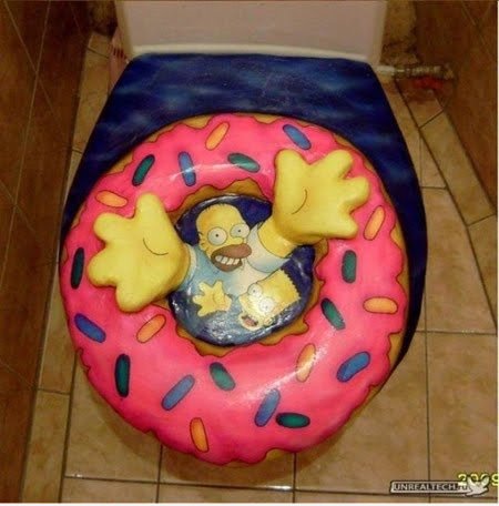 Simpsons Toilettenschüssel