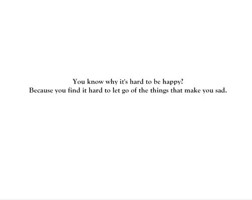 Warum ist es schwer, Be Happy