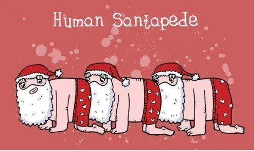 Menschliche Santapede